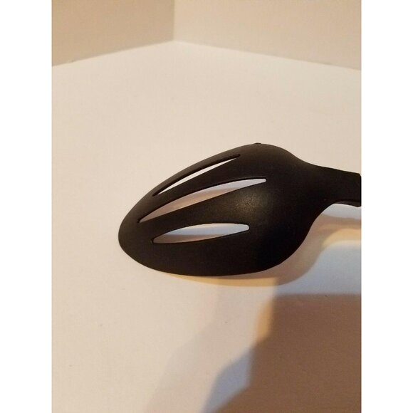 Cuisinart Black Nylon Slotted Strainer Spoon Stainless Steel Rubber Handle 13" - Picture 9 of 9